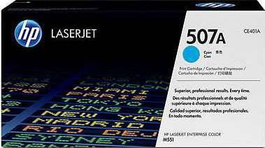 HP 507A Cyan LaserJet Toner Cartridge : CE401A Toners JS Bazar