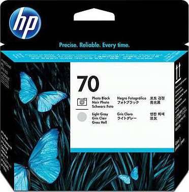 HP 70 Photo Black and Light Gray Printhead : C9407A Cartridges JS Bazar