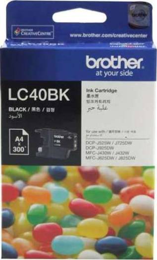 Brother LC40 Ink Cartridge 300-Pages Black Cartridges JS Bazar