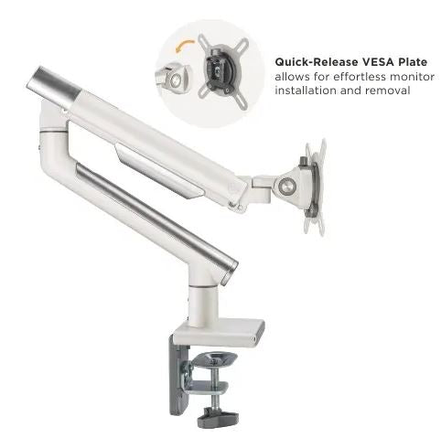 single premium slim aluminum spring assisted monitor arm | 91-ldt49c012 - JS Bazar