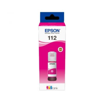Epson 112 EcoTank Pigment Magenta Ink Bottle (C13T06C34A) Cartridges JS Bazar