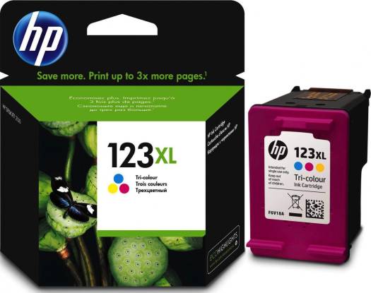 HP 123XL High Yield Tri-Color Original Ink Cartridge : F6V18AE Cartridges JS Bazar