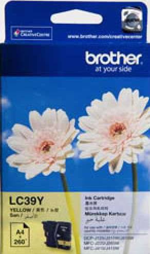 Brother LC39Y Yellow Ink Cartridge : LC39Y Cartridges JS Bazar