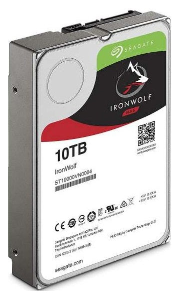 Seagate IronWolf 10TB NAS Hard Drive 7200 RPM 256MB Cache SATA 6.0Gb/s CMR 3.5