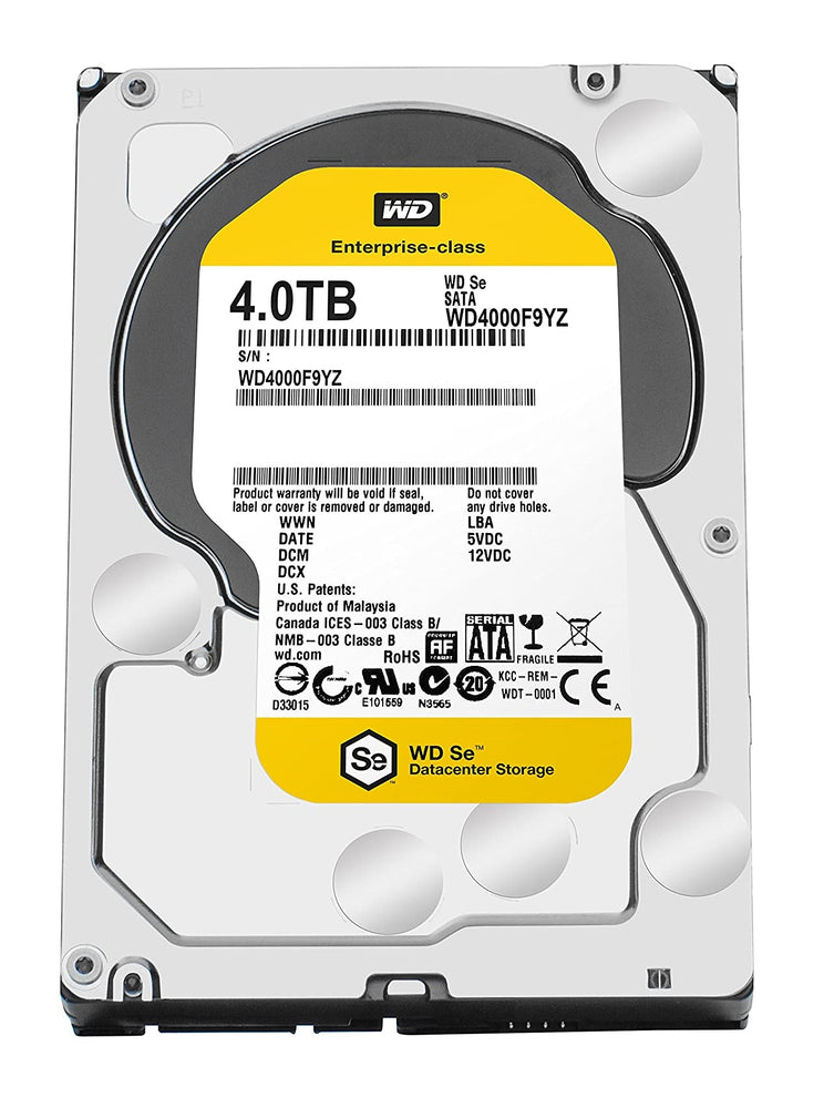 Western Digital 4TB SE 7200 RPM 64MB Cache SATA 6.0Gb/s 3.5 inch Datacenter Capacity HDD | WD4000F9YZ - JS Bazar