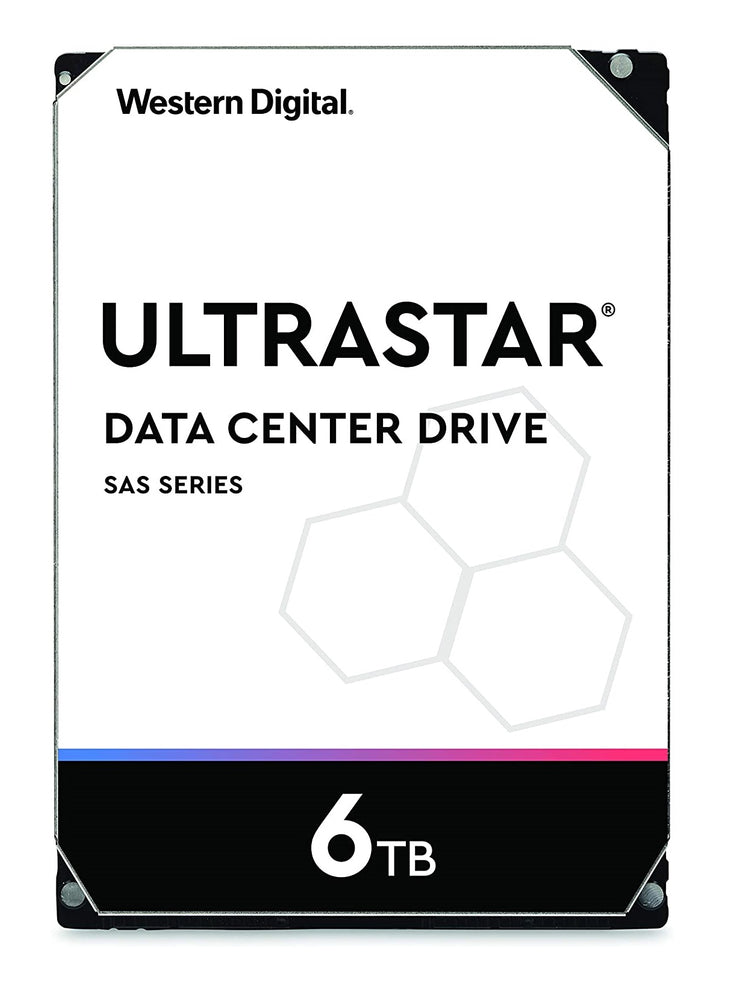 Western Digital Ultrastar DC HDD Server 7K6, 3.5 Form Factor, 6TB, 256MB, 7200 RPM, SAS 12Gb/s, 512E SE | HUS726T6TAL5204 - JS Bazar