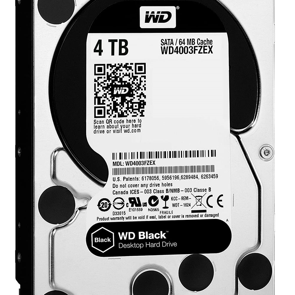 Western Digital 4TB 7200 RPM SATA 6 Gb/s 64MB Cache, 3.5-Inch Desktop Hard Disk Drive | WD4003FZEX - JS Bazar