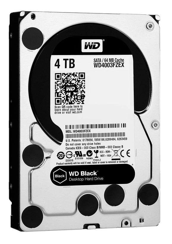 Western Digital 4TB 7200 RPM SATA 6 Gb/s 64MB Cache, 3.5-Inch Desktop Hard Disk Drive | WD4003FZEX Hard Drives JS Bazar