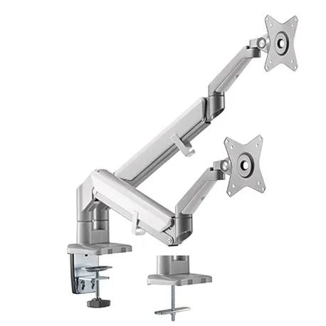 Dual Monitors Space-Saving Gas Spring Monitor Arm | LDT44-C024 Desktop Mount JS Bazar