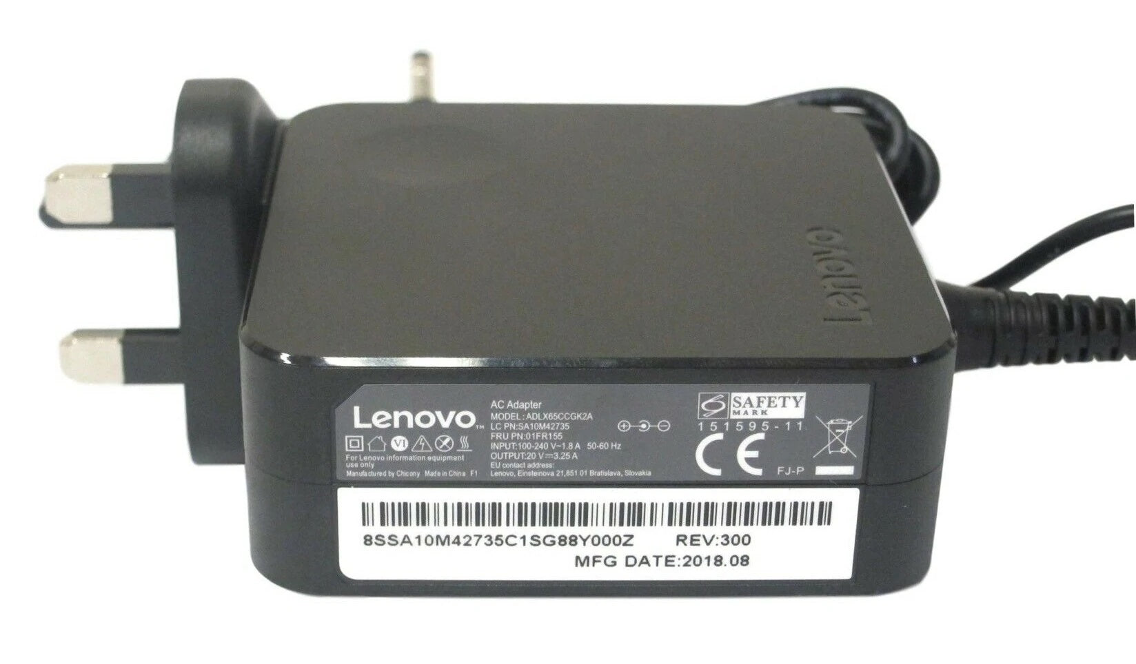 65W Lenovo IdeaPad 510S 14, IdeaPad S130, Yoga 520, Yoga S740 14, ADLX65CLGU2A Laptop Replacement Charger