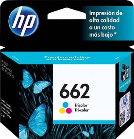 HP 662 Tri-color Original Ink Advantage Cartridge : CZ104AL Cartridges JS Bazar