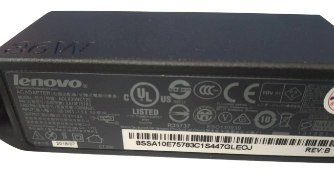 ADLX36NCT2C 36W Lenovo Thinkpad 10 Helix 2 M5Y70, Thinkpad 10 Helix 2 M5Y71 Laptop Replacement Adapter - JS Bazar