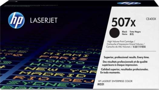 HP 507X High Yield Black Original LaserJet Toner Cartridge : CE400X Toners JS Bazar
