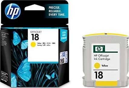 HP 18 Original Ink Cartridge, Yellow : C4939A Cartridges JS Bazar