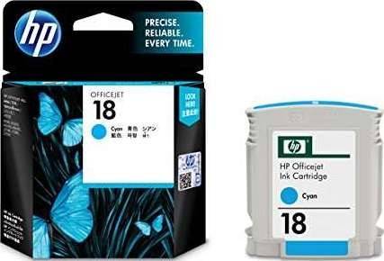 HP 18 Original Cyan Ink Cartridge : C4937A Cartridges JS Bazar