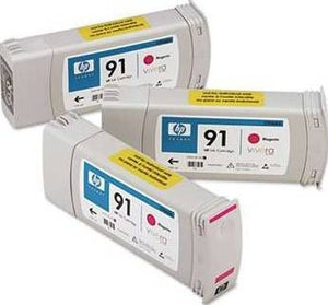 HP 91 Ink Cartridge, Magenta, 3/Pack 775ML : C9484A Cartridges JS Bazar