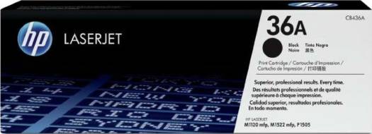 HP 36A Black LaserJet Toner Cartridge : CB436A Toners JS Bazar