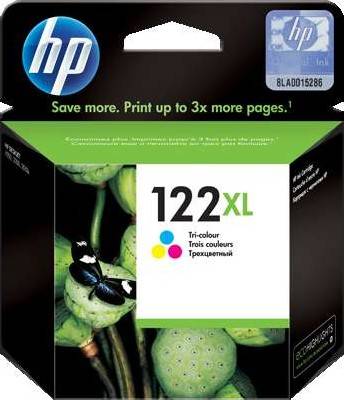 HP 122XL High Yield Tri-color Original Ink Cartridge : CH564HE Cartridges JS Bazar