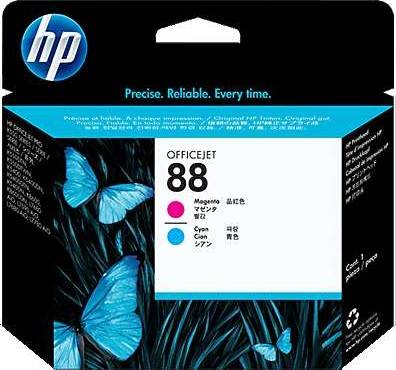 HP 88 Magenta and Cyan Original Printhead : C9382A Cartridges JS Bazar