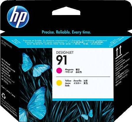 HP 91 Magenta and Yellow DesignJet Printhead : C9461A Cartridges JS Bazar