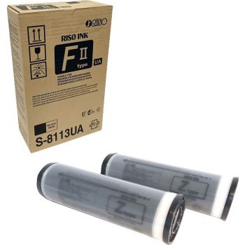 Risograph Black Ink Box of (2) 1000ML Tubes (S-8113UA) Cartridges JS Bazar