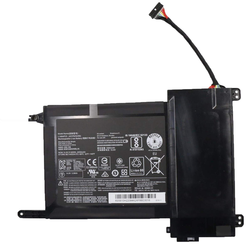 L14L4P22 L14M4P23 L14S4P22 Slim Notebook Lenovo IdeaPad Y700-14ISK IdeaPad Y700-15ISK IdeaPad PC 14.8V 60Wh 4050mAh Battery - JS Bazar