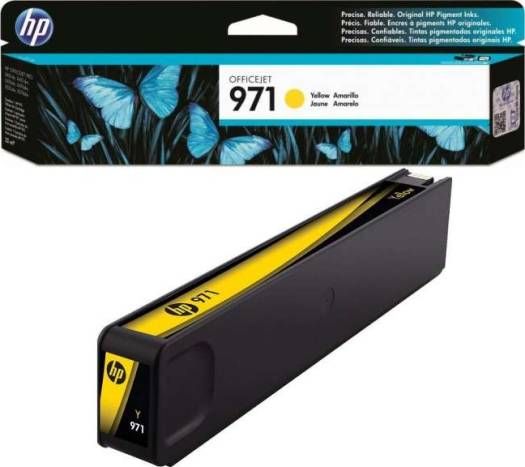 HP 971 Yellow Original Ink Cartridge : CN624AE Cartridges JS Bazar