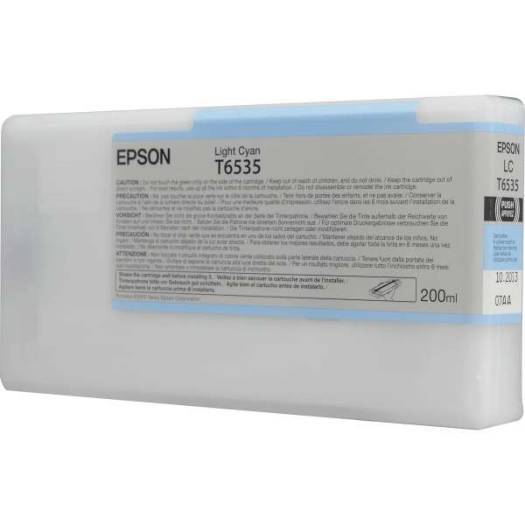 Epson UltraChrome HDR Ink Cartridge - 200ml Light Cyan (T653500) Cartridges JS Bazar