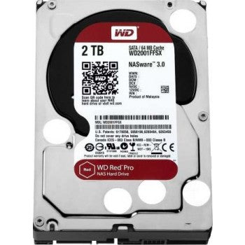 WD 2TB Red Pro NAS Hard Disk Drive - 7200 RPM SATA 6 Gb/s 64MB Cache 3.5 Inch | WD2002FFSX Hard Drive Western Digital