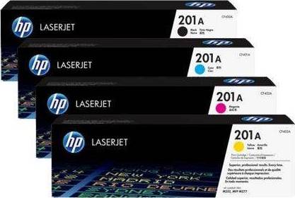 HP 201A Four Pack Black & Colors Ink Toner Cartridge Set - Black/Yellow/Cyan/Magenta Toners JS Bazar
