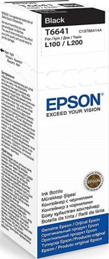 EPSON Genuine Refill Ink 70ml Black Color (T6641) Cartridges JS Bazar
