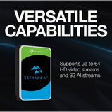 Seagate 10TB SkyHawk AI 7200 Rpm 3.5" Internal Surveillance HDD 2 Million Hours MTBF : ST10000VE001 Hard Drives JS Bazar