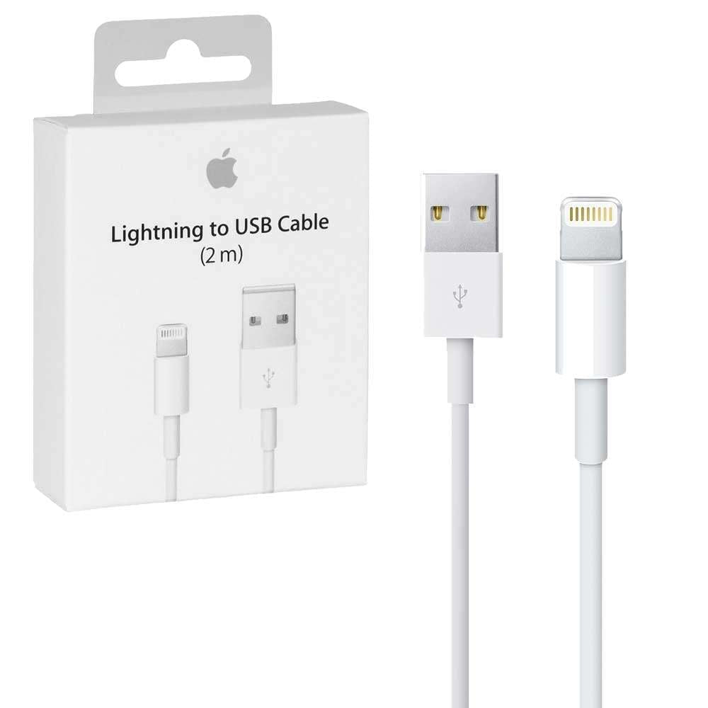 Lightning Cable for iPhone & iPad (1 Meters) - White - JS Bazar