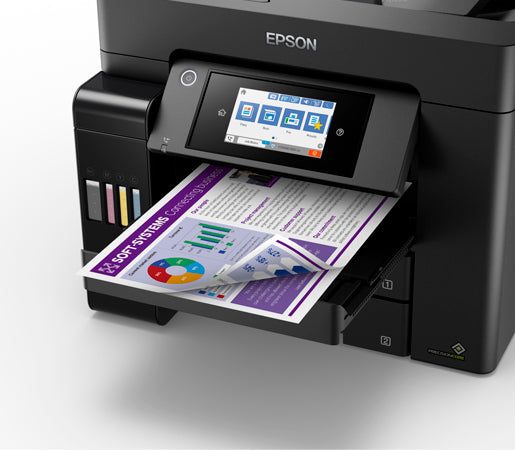 Epson EcoTank L6570 Wi-Fi Duplex Multifunction InkTank Office Printer with ADF, Black - JS Bazar