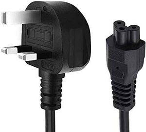 Original 3 Pin Laptop Power Cable - UK plug With Laptop power lead Laptop Batteries JS Bazar