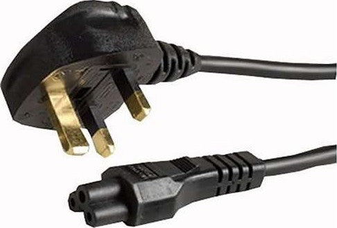 3 Pin Laptop Power Cable - UK plug With Laptop power lead - JS Bazar