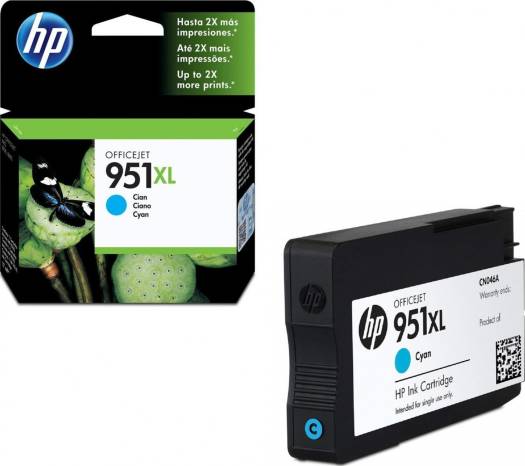 HP 951XL Cyan High Yield Original Ink Cartridge : CN046AE Cartridges JS Bazar