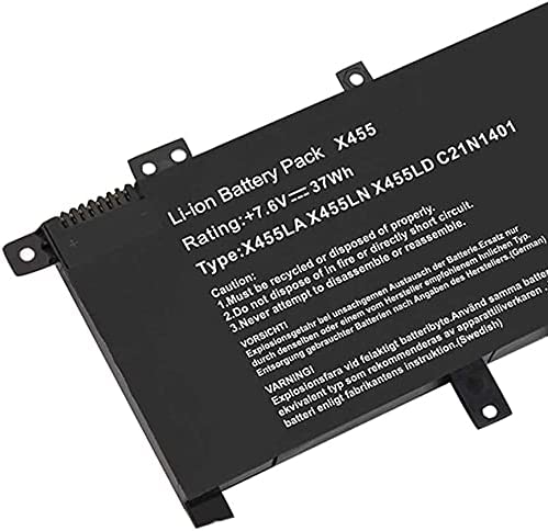 c21n1401-02 Asus battery for asus c21n1401, x455la, 4030u, n4030u, wx002d, wx058d (7.5v, 37wh) Laptop Batteries JS Bazar