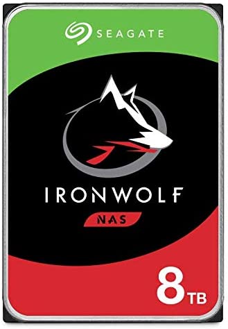 Seagate IronWolf 8TB NAS Hard Drive 7200 RPM 256MB Cache SATA 6.0Gb/s CMR 3.5