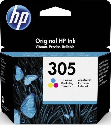 HP 305 Tri-color Original Ink Cartridge : 3YM60AE Cartridges JS Bazar