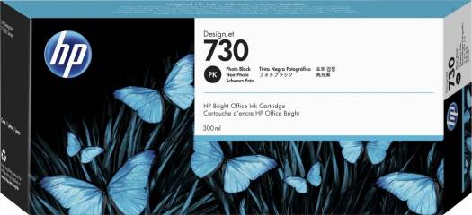 HP 730 300-ml Photo Black DesignJet Ink Cartridge : P2V73A Cartridges JS Bazar