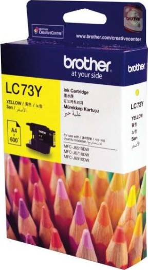 Brother LC73 Ink Cartridge Yellow LC73 Yellow Cartridges JS Bazar