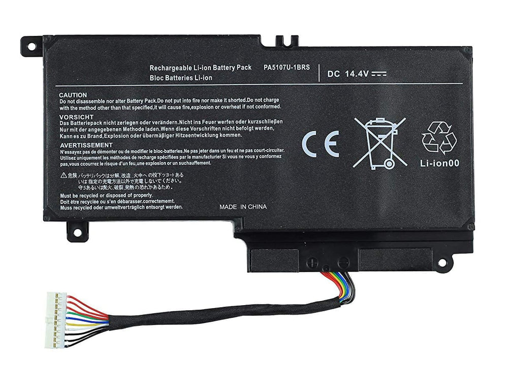 Toshiba Satellite L45 L45D L50 S55 P55 L55 L55T P50 P50-A P55 PA5107U 14.4V 43Wh 2838mAh PA5107U-1BRS Laptop Battery - JS Bazar