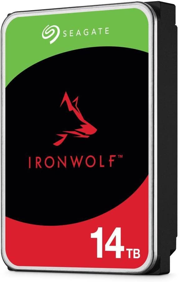 Seagate IronWolf 14TB NAS Hard Drive, 7200 RPM, 256MB Cache, SATA 6.0Gb/s CMR 3.5