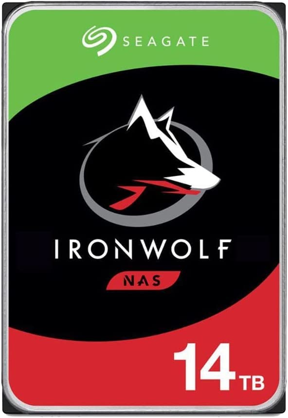 Seagate IronWolf 14TB NAS Hard Drive, 7200 RPM, 256MB Cache, SATA 6.0Gb/s CMR 3.5