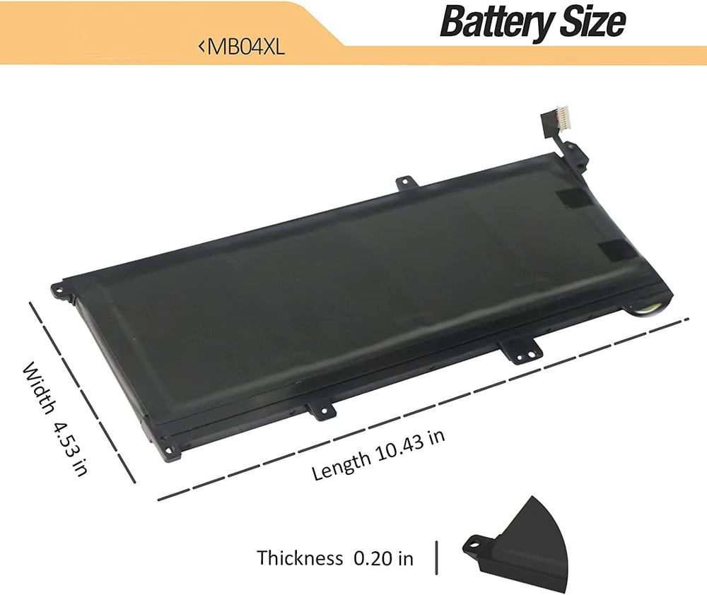 JS Bazar MB04XL HP Envy X360 M6-AQ000, Envy X360 15-AQ040NZ, HSTNN-UB6X 843538-541 Laptop Battery - JS Bazar