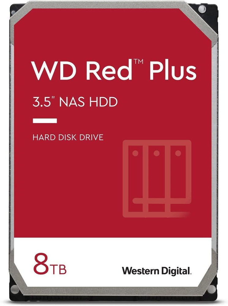 Western Digital 8TB Red Plus NAS Internal Hard Drive HDD, 5640 RPM Class : WD80EFZZ - JS Bazar
