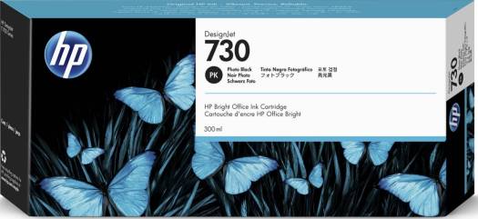 HP 730 300-ml Matte Black DesignJet Ink Cartridge : P2V71A Cartridges JS Bazar