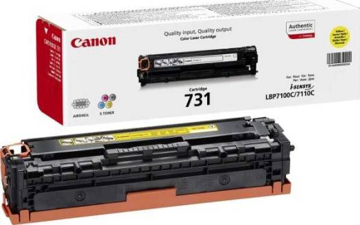 Canon Genuine 731 Yellow Toner Cartridge : 6269B002-731Y Toners JS Bazar