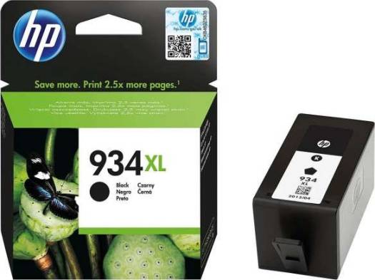 HP 934XL High Yield Black Original Ink Cartridge : C2P23AE Cartridges JS Bazar